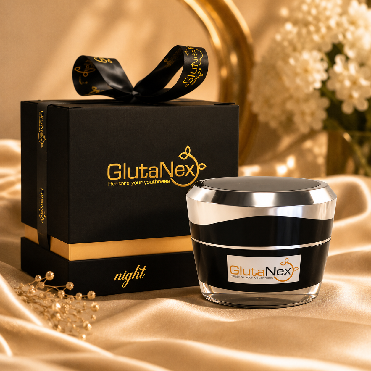 GlutaNex glutathione skin brightening cream with vitamin c and kojic acid